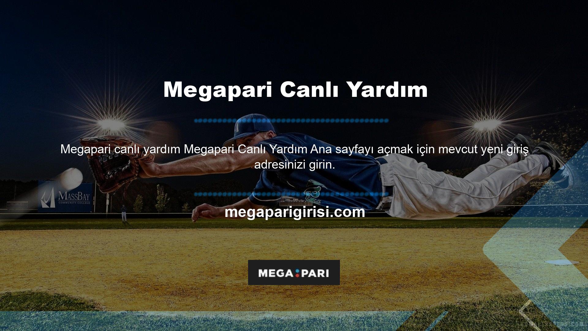 Ana sayfayı açtıktan sonra Megapari canlı yardımına nasıl ulaşabilirim Türkiye'den Canlı Destek şeklinde basılan mavi butondur